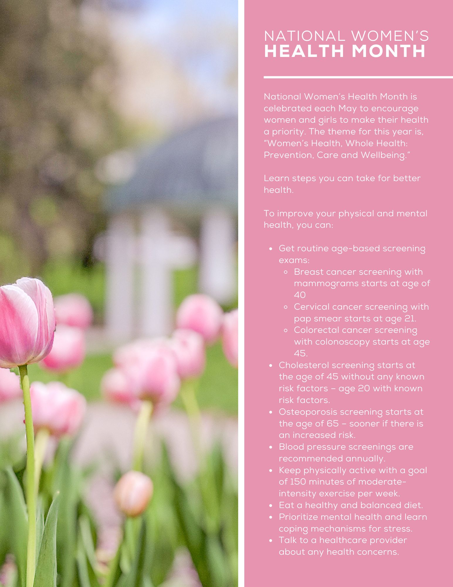 Women's Health Month Greenbrier Clinic